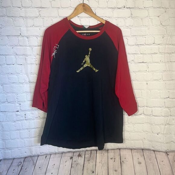 Nike Jordan Black Red Chinese CNY Chicago Bulls Shirt CD9052-010 Men’s XXL - Picture 1 of 9